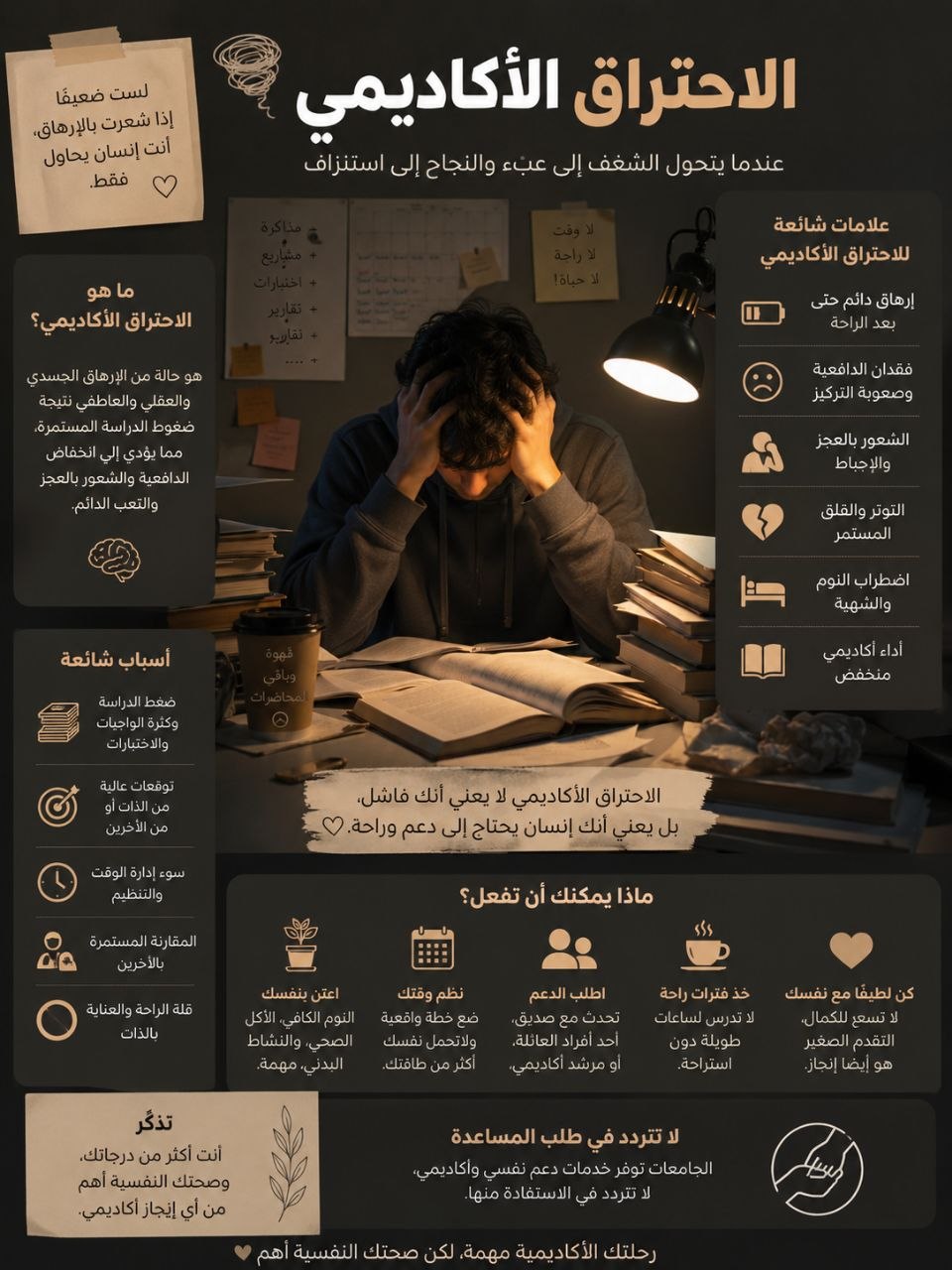 الاحتراق الأكاديمي: سيكولوجية الاستنزاف الدراسي وآليات التكيف